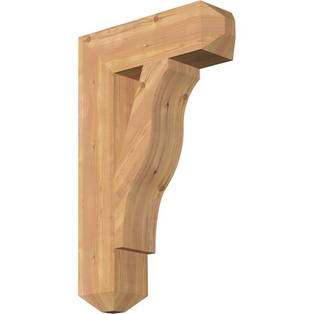 Ekena Millwork Funston Craftsman Smooth Bracket, Western Red Cedar, 5 1/2"W x 20"D x 32"H BKT06X20X32FST04SWR